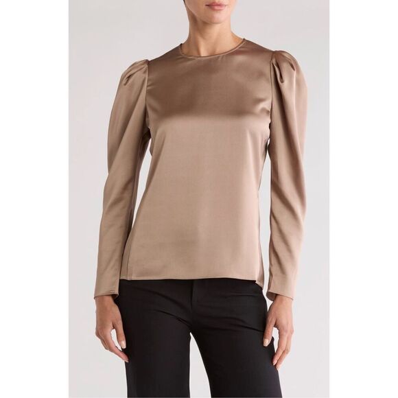 Frame Draped Satin Top-NWT - Picture 1 of 3